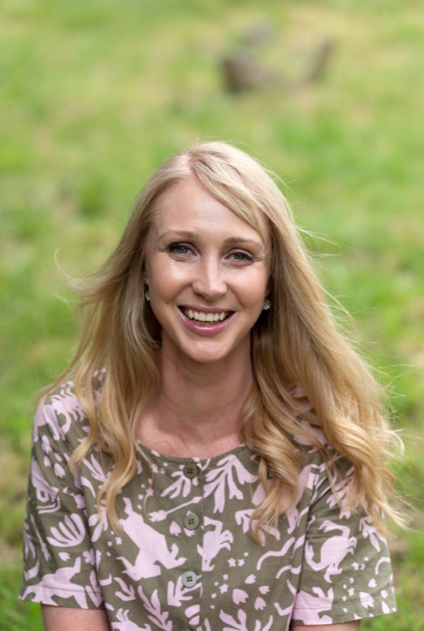 Portrait of a woman outdoors in soft daylight